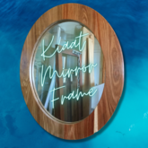 Kiaat Oval Mirror Frame - M + S Designs - Xplorioâ„¢ Gansbaai