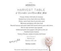 27 November 2022: Harvest Table