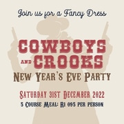 New Year's Eve Party: Cowboys and Crooks