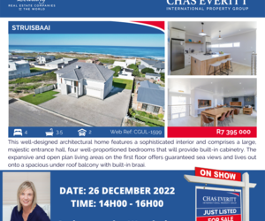 Show House in StruisbaaiÂ 26 December 2022 (R7,395,000)