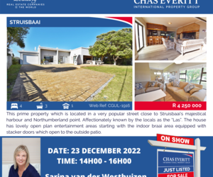 Show House in StruisbaaiÂ 23 December 2022 (R4,250,000)