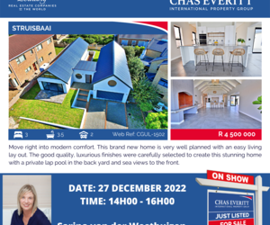 Show House in StruisbaaiÂ 27 December 2022 (R4,500,00)