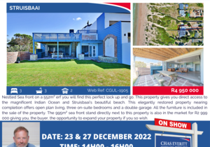 Show House in StruisbaaiÂ 23 + 27 December 2022 (R4,950,000)