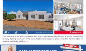 Show House in StruisbaaiÂ 22 December 2022 (R3,599,000)