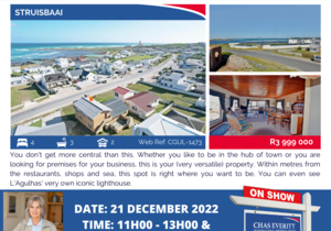 Show House in StruisbaaiÂ 21 December 2022 (R3,999,000)