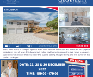 Show House in StruisbaaiÂ 22, 28 + 29 December 2022 (R3,500,000)