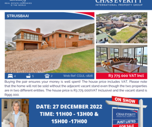 Show House in StruisbaaiÂ 27 December 2022 (R3,775,000)