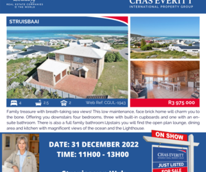 Show House in StruisbaaiÂ 31 December 2022 (R3,975,000)
